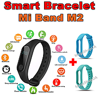 Фитнес браслет трекер Mi Band M2 с тонометром, женские мужские умные смарт часы M2BG