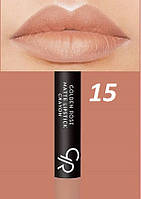 Матовая помада-карандаш для губ Golden Rose Matte Lipstick Crayon 15