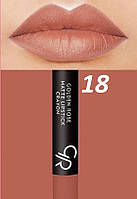 Матовая помада-карандаш для губ Golden Rose Matte Lipstick Crayon 18