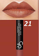 Матовая помада-карандаш для губ Golden Rose Matte Lipstick Crayon 21