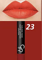 Матовая помада-карандаш для губ Golden Rose Matte Lipstick Crayon 23