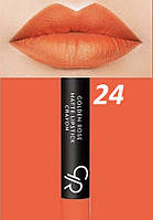 Матовая помада-карандаш для губ Golden Rose Matte Lipstick Crayon 24