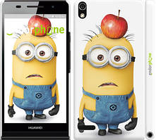 Чехол на Huawei Ascend P6 Миньоны v10 "2968c-39"