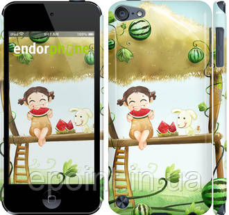 Чохол на iPod Touch 5 Дівчинка з кавуном "2957c-35"