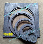 Плита чавунна під казан 530х530 мм барбекю, мангал, печі, фото 2