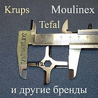Нож DP-03 для мясорубки Moulinex MS-4775250 и Krups (ширина 46 мм; ширина квадрата 8 мм)