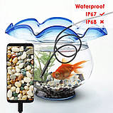 Ендоскоп, міні- камера на жорсткому дроті microUSB, Type C, USB, фото 2