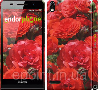 Чохол на Huawei Ascend P6 Червоні троянди "2895c-39"