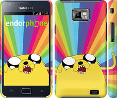 Чехол на Samsung Galaxy S2 Plus i9105 Adventure Time. Jake v3 "2449c-71"