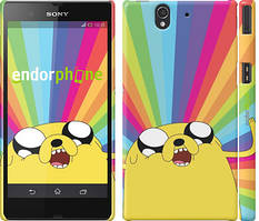 Чехол на Sony Xperia Z C6602 Adventure Time. Jake v3 "2449c-40"