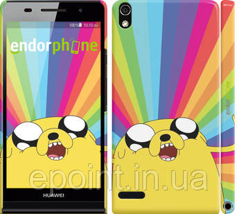 Чехол на Huawei Ascend P6 Adventure Time. Jake v3 "2449c-39", фото 1