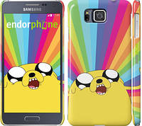 Чехол на Samsung Galaxy Alpha G850F Adventure Time. Jake v3 "2449c-65"