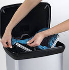 50L Контейнер для сміття "DECO BIN" чорний, фото 4