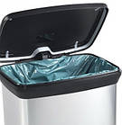 50L Контейнер для сміття "DECO BIN" чорний, фото 5