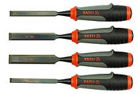 Набор стамесок с полимерными ручками 4 шт. YATO YT-6281 (Польша)
