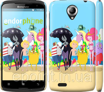 Чехол на Lenovo S820 Adventure time. v2 "2454c-52"