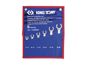 Набір ключів розрізні 6 шт. 8-22 мм King Tony 1306MRN (Тайвань)