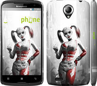 Дизайнерский вариант "Batman. Arkham city. Harley", чехол накладка для Lenovo S820