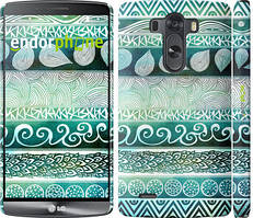 Чехол на LG G3 dual D856 Узор v16 "2849c-56"