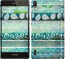 Чехол на Huawei Ascend P7 Узор v16 "2849c-49"