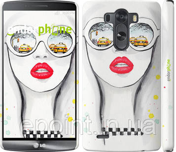 Чехол на LG G3 D855 TAXI "2878c-47"