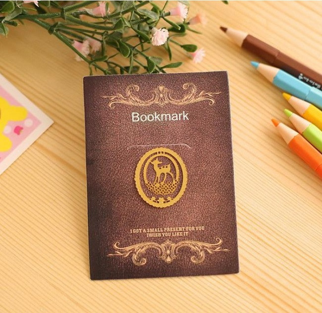 Закладка для книг Оленя Прапор BLINGIRD Золотистий