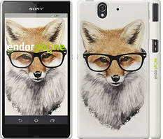 Чохол на Sony Xperia Z C6602 Лис в окулярах "2707c-40"