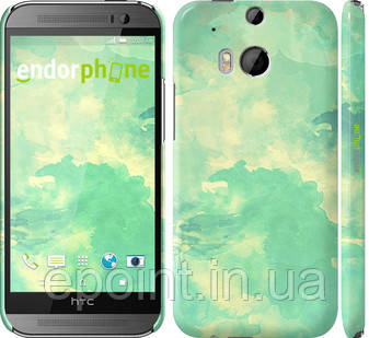 Чохол на HTC One M8 dual sim Зелені хвилі "2696c-55"