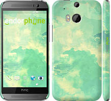 Чохол на HTC One M8 dual sim Зелені хвилі "2696c-55"