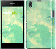 Чохол на Sony Xperia Z1 C6902 Зелені хвилі "2696c-38"