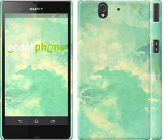 Чохол на Sony Xperia Z C6602 Зелені хвилі "2696c-40"