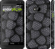 Чохол на HTC One M7 Чорна ожина "2873c-36"