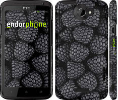 Чохол на HTC One X Чорна ожина "2873c-42"