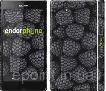 Чехол на Sony Xperia Z C6602 Черная ежевика "2873c-40"