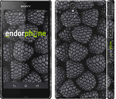 Чехол на Sony Xperia Z C6602 Черная ежевика "2873c-40"