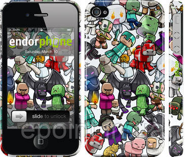 Чехол на iPhone 4s Minecraft 3 "775c-12"