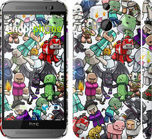 Чехол на HTC One M8 dual sim Minecraft 3 "775c-55"
