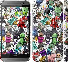 Чехол на HTC One M8 dual sim Minecraft 3 "775c-55"