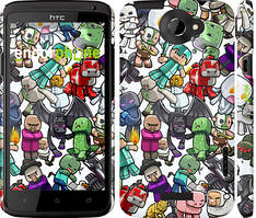 Чехол на HTC One X Minecraft 3 "775c-42"