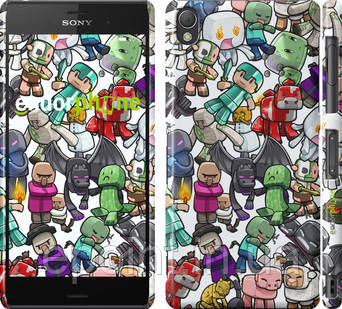 Чехол на Sony Xperia Z3 D6603 Minecraft 3 "775c-58"