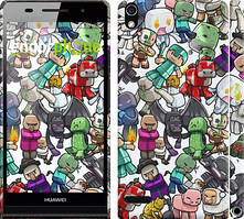 Чехол на Huawei Ascend P6 Minecraft 3 "775c-39"