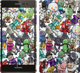 Чехол на Huawei Ascend P7 Minecraft 3 "775c-49", фото 1