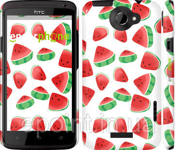 Чехол на HTC One X Арбуз "2493c-42"