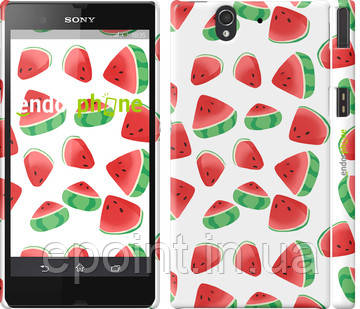 Чехол на Sony Xperia Z C6602 Арбуз "2493c-40"