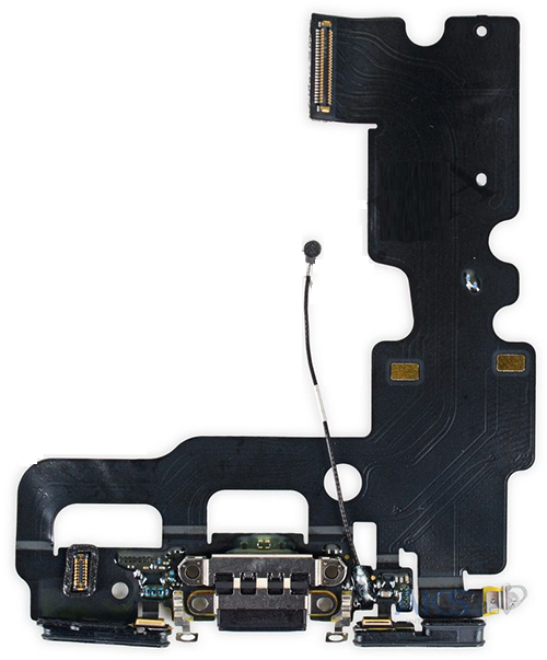 Шлейф з роз'ємом зарядки і мікрофоном (charging connector ) для iPhone 7 (Чорний), фото 1