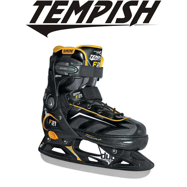 Ковзани льодові розсувні дитячі для хлопчика Tempish F21 Ice чорні