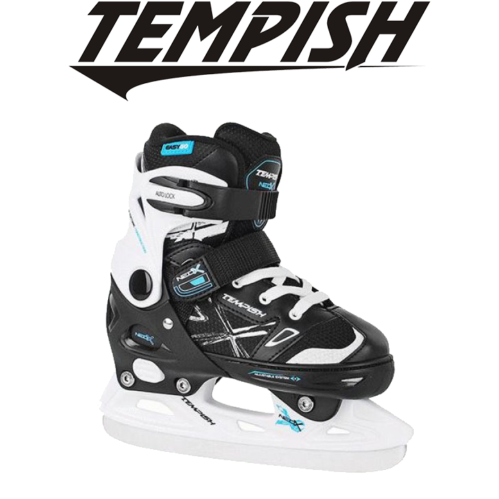 Ковзани льодові розсувні дитячі Tempish NEO-X ICE розмір 29-32-17,5-20,0 см чорно-білі