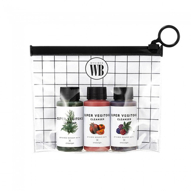 Набір детокс-очищення для особи Chosungah Byvibes Wonder Bath Super Vegitoks Cleanser Mini Set