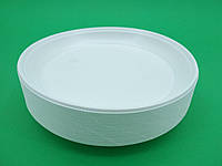 Одноразова тарілка для другої страви діаметр 205мм Еко (100 шт)