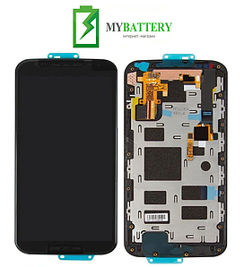 Дисплей (LCD) Motorola XT1092 Moto X/ XT1093/ XT1094/ XT1095/ XT1096 із сенсором чорний + рамка
